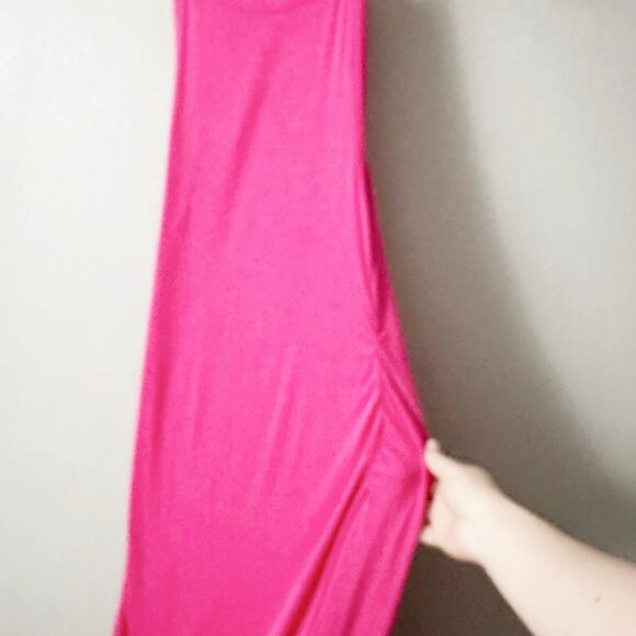 Daily Practice Anthropologie Ribbed Racerback Pink Midi Dress Women's‎ Size XS - Picture 3 of 7